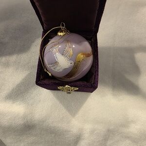 2003 Li Bien Glass Peace On Earth Dove Christmas Ornament Pier 1 Imports